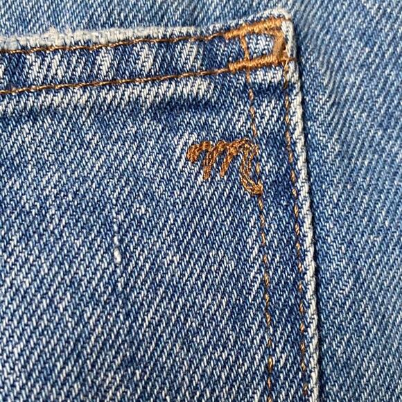 Madewell the Relaxed Denim Shorts in Kelton Wash: Raw-Hem Edition Low Rise sz 31 - Picture 7 of 10